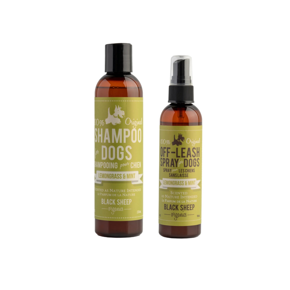 Natural Dog Shampoo & Deodorizing Spray Set – Black Sheep Organics