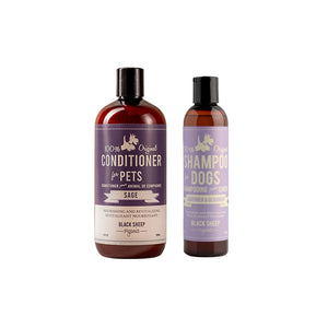 Detangling dog shampoo and conditioner-Purple Duo