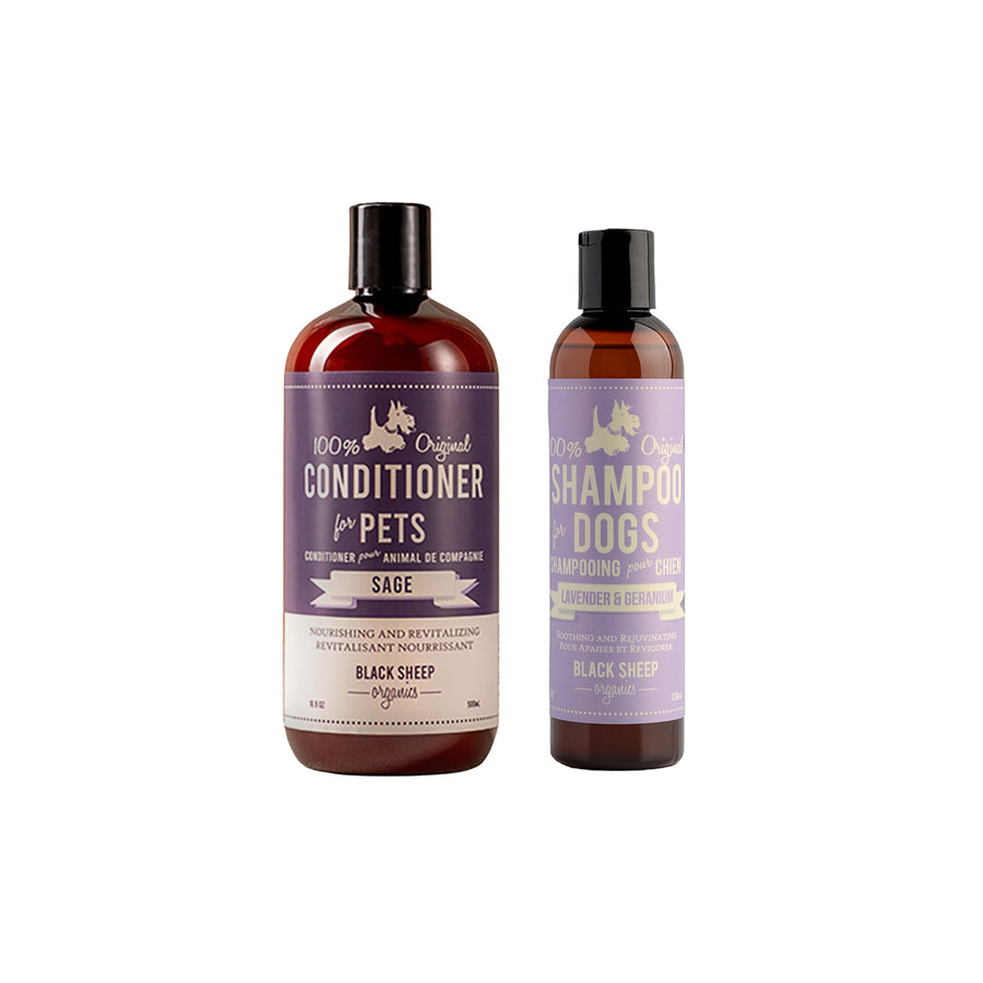 natural dog shampoo and conditioner-Purple Duo