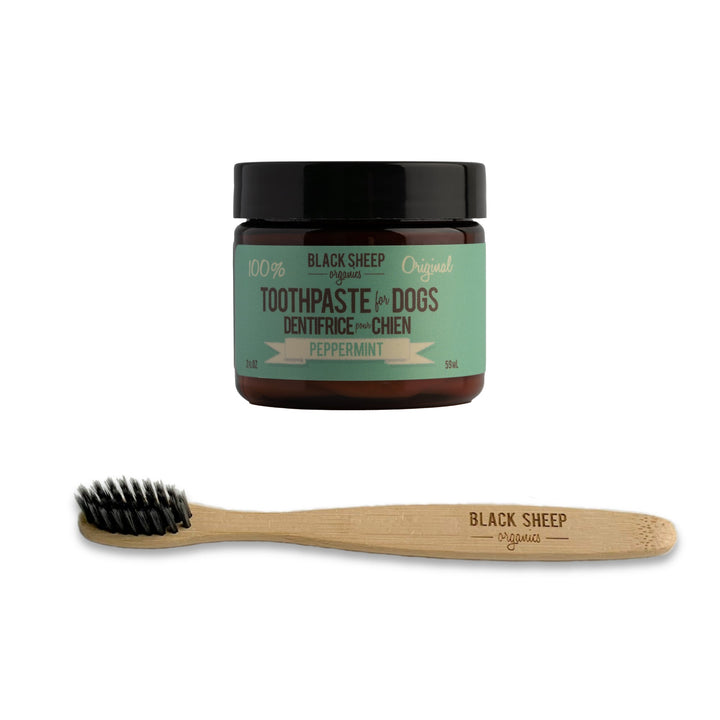 Aah yes, fresh doggy breath - so much better, but that's just one reason to brush your dogs teeth.You'll be keeping them healthy and strong too! This collection contains one 2oz jar of toothpaste and one toothbrush suitable for all size dogs.